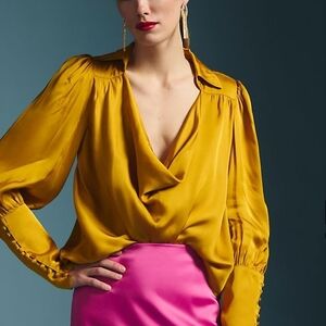 Elegant Gold Women's Blouse